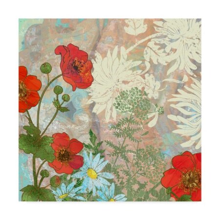 Roberta Collier-Morales 'Summer Poppies I' Canvas Art,18x18